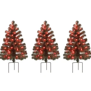 Flash Sale Mr. Christmas Alexa Enabled Pathway Christmas Trees - Rgb Bulbs