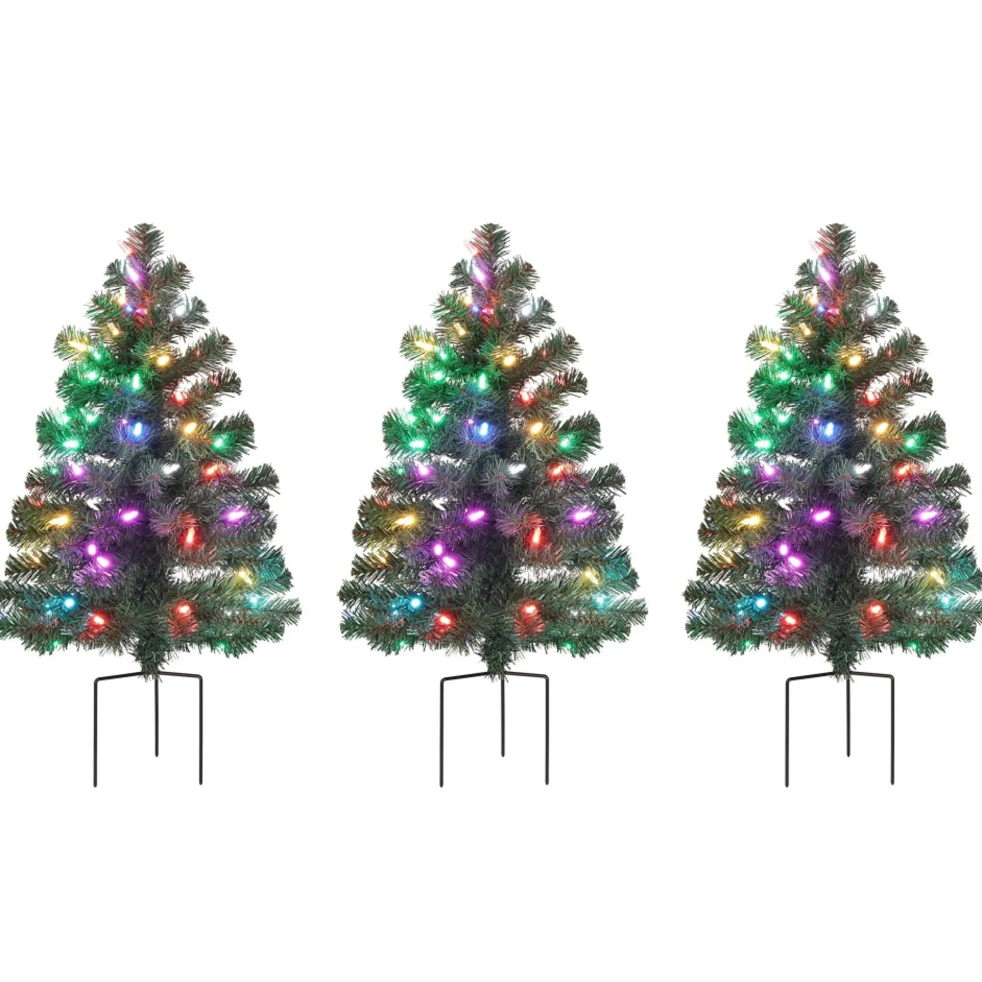 alexa_enabled_pathway_christmas_trees__rgb_bulbs_4.webp Flash Sale Mr. Christmas Alexa Enabled Pathway Christmas Trees - Rgb Bulbs