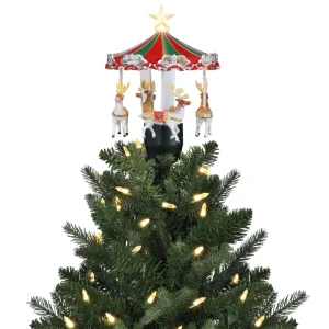 Sale Mr. Christmas 11" Animated Carousel Tree Topper