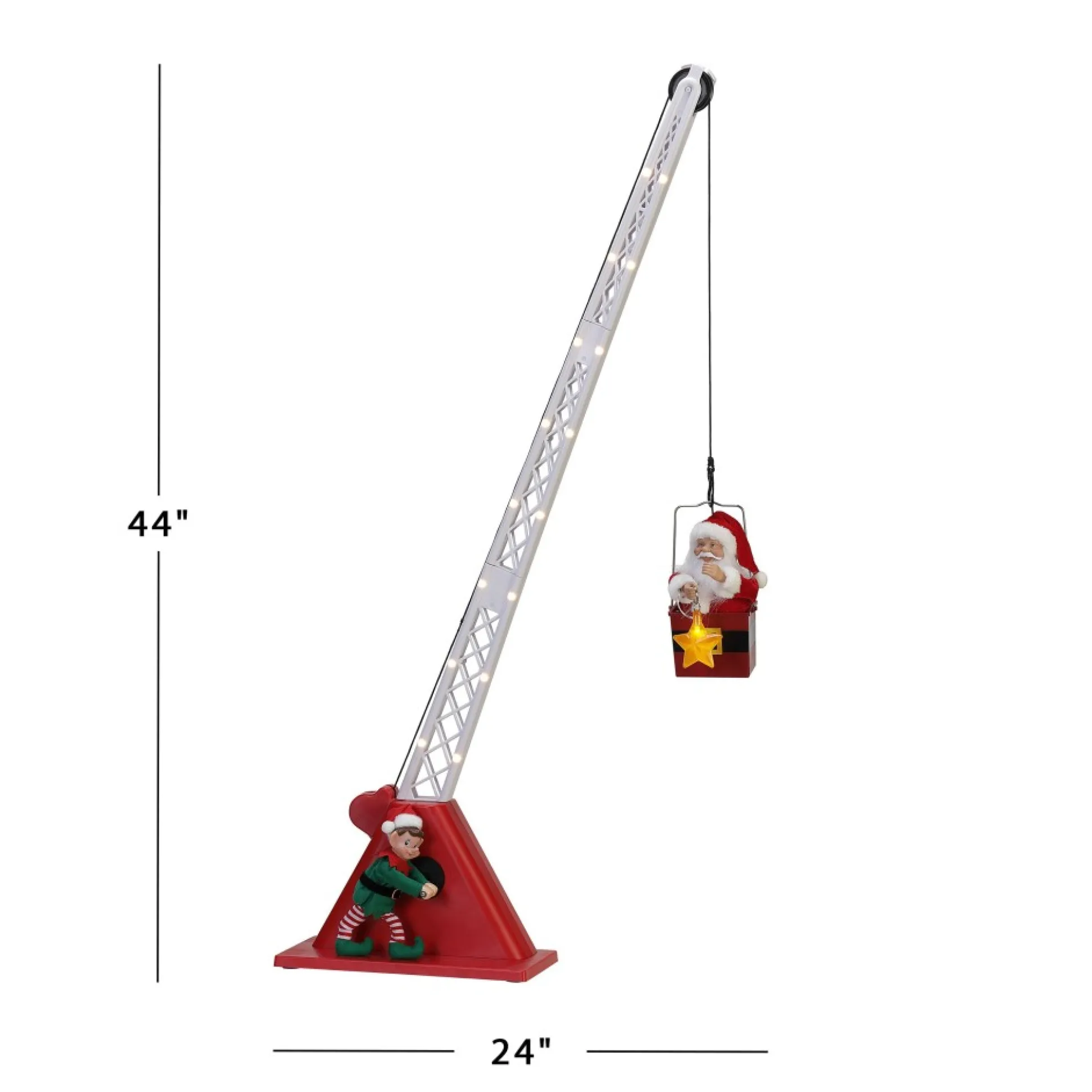animated_christmas_crane__white_santa_2.webp Fashion Mr. Christmas 44" Animated Christmas Crane - White Santa