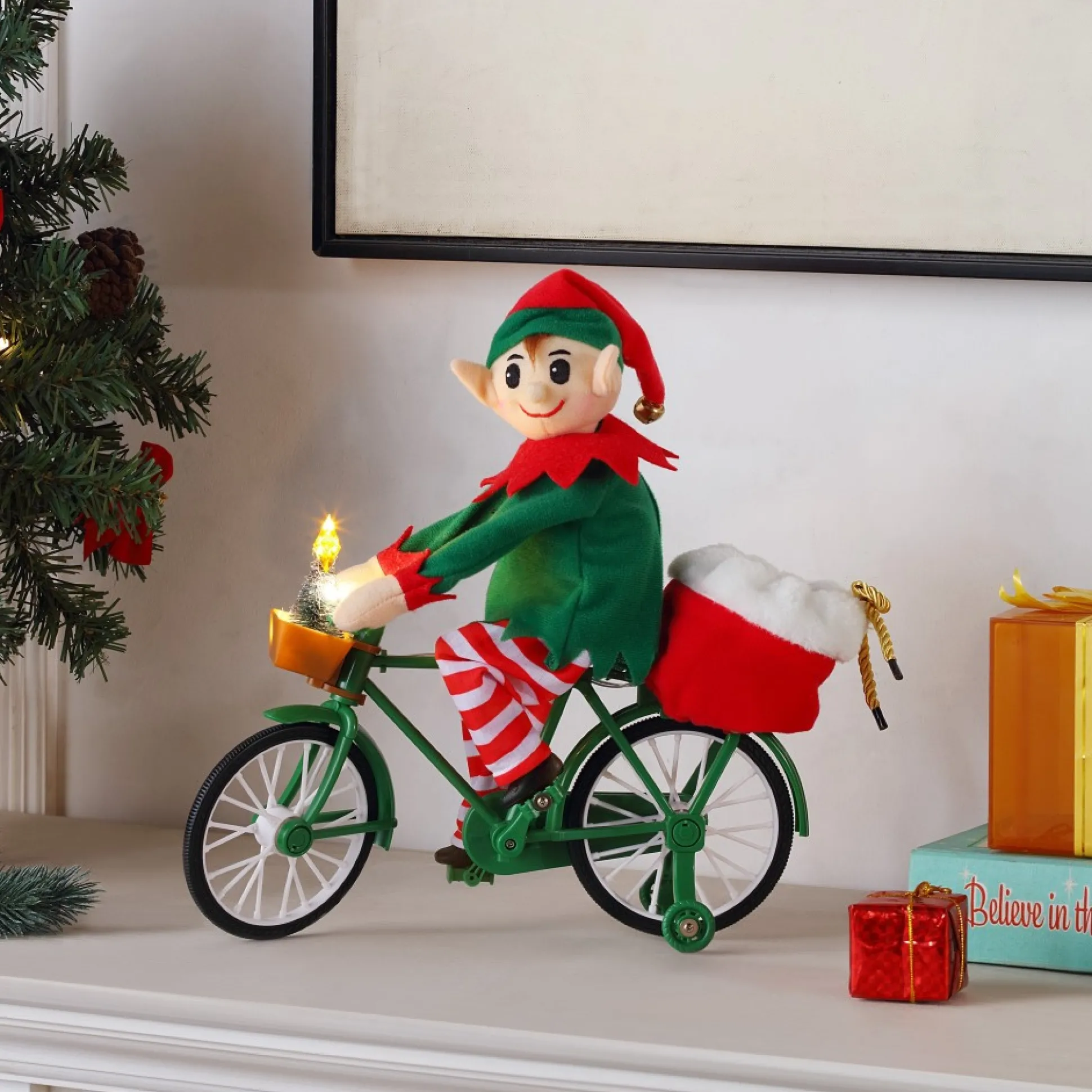 animated_cycling_elf_1.webp Cheap Mr. Christmas 11" Animated Cycling Elf