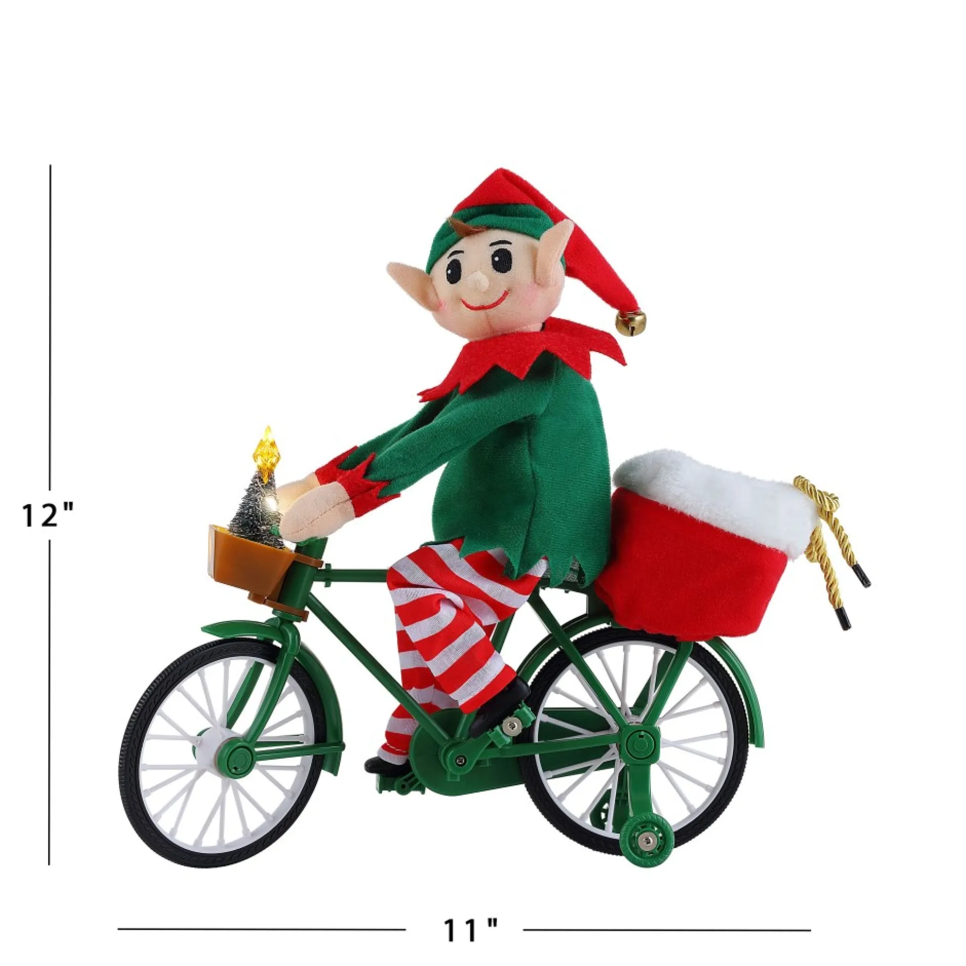 animated_cycling_elf_2.webp Cheap Mr. Christmas 11" Animated Cycling Elf