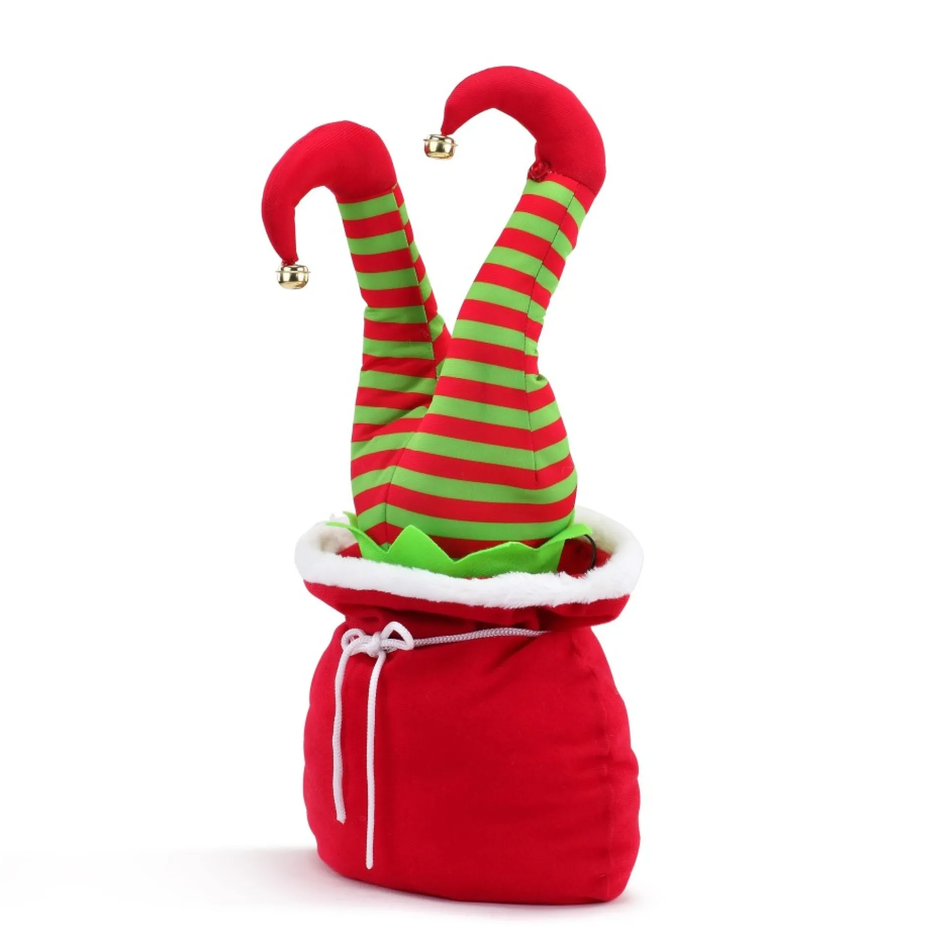 animated_kicker_in_bag__elf_0.webp Online Mr. Christmas 17" Animated Kicker In Bag - Elf