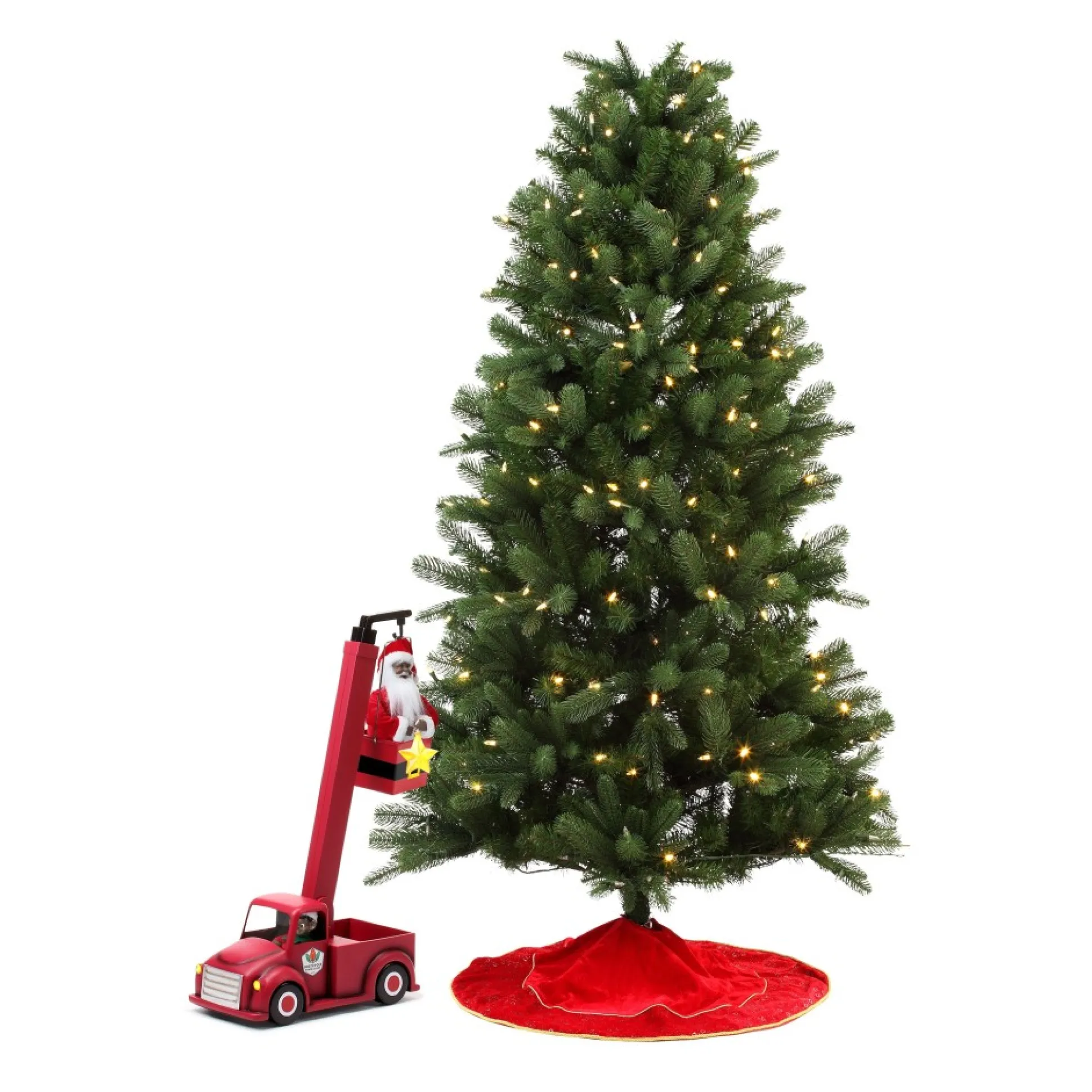animated_north_pole_lighting_crew__black_santa_4.webp Sale Mr. Christmas 43" Animated North Pole Lighting Crew - Black Santa