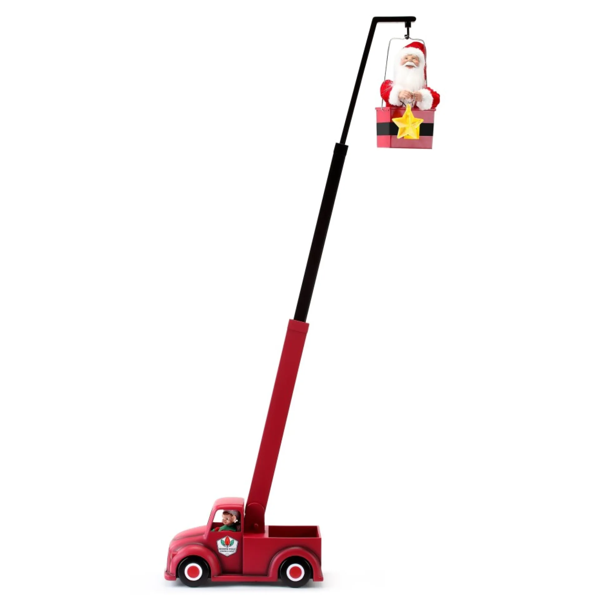 animated_north_pole_lighting_crew__white_santa_4.webp Flash Sale Mr. Christmas 43" Animated North Pole Lighting Crew - White Santa