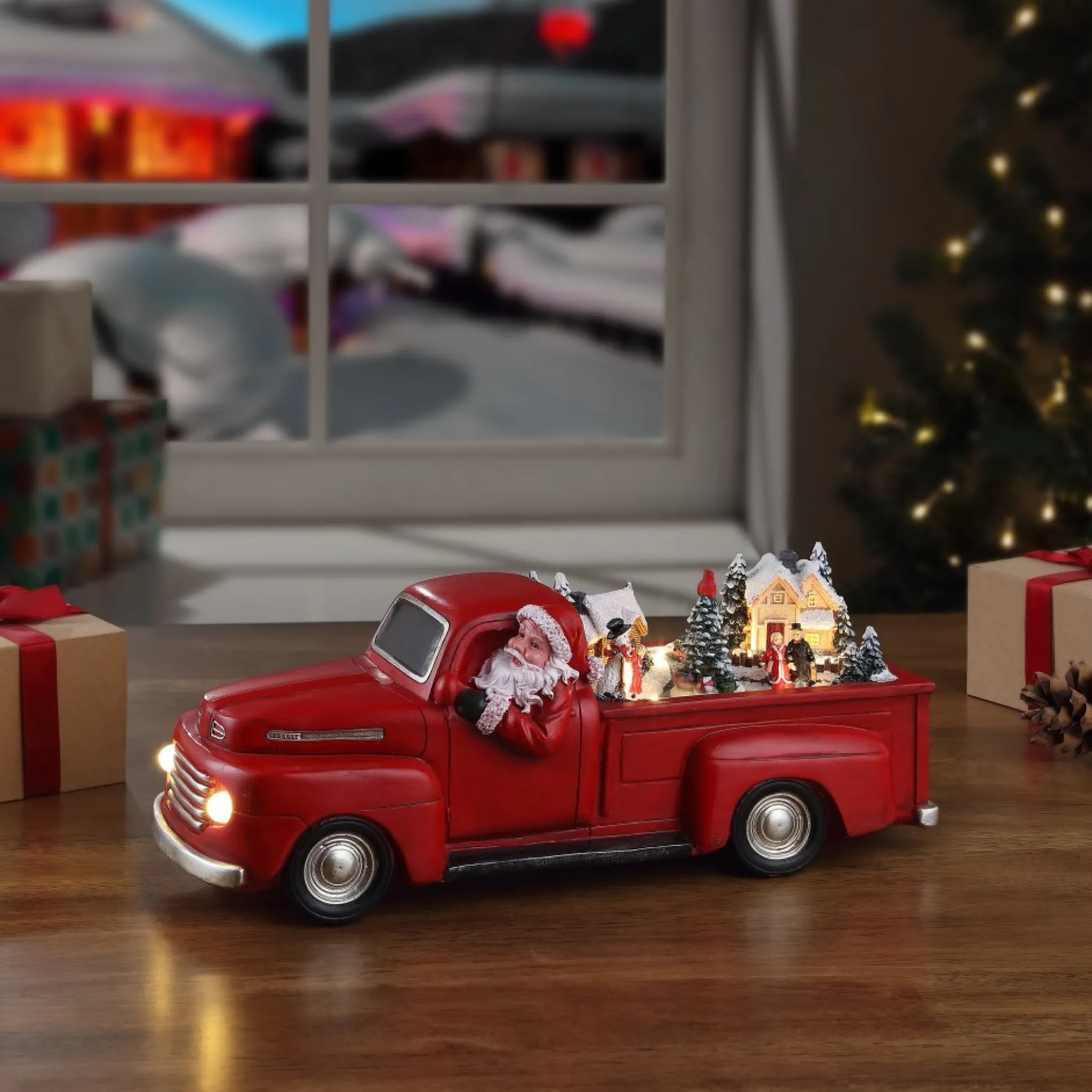 animated_nostalgic_red_truck__white_santa_1-2.webp Cheap Mr. Christmas 14" Animated Nostalgic Red Truck - White Santa