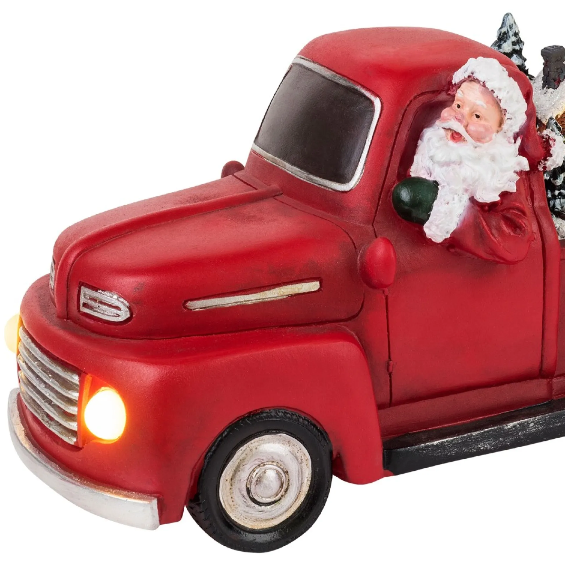 animated_nostalgic_red_truck__white_santa_3-1.webp Clearance Mr. Christmas 11" Animated Nostalgic Red Truck - White Santa