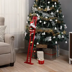 Best Sale Mr. Christmas 43" Animated Super Climbing Black Santa