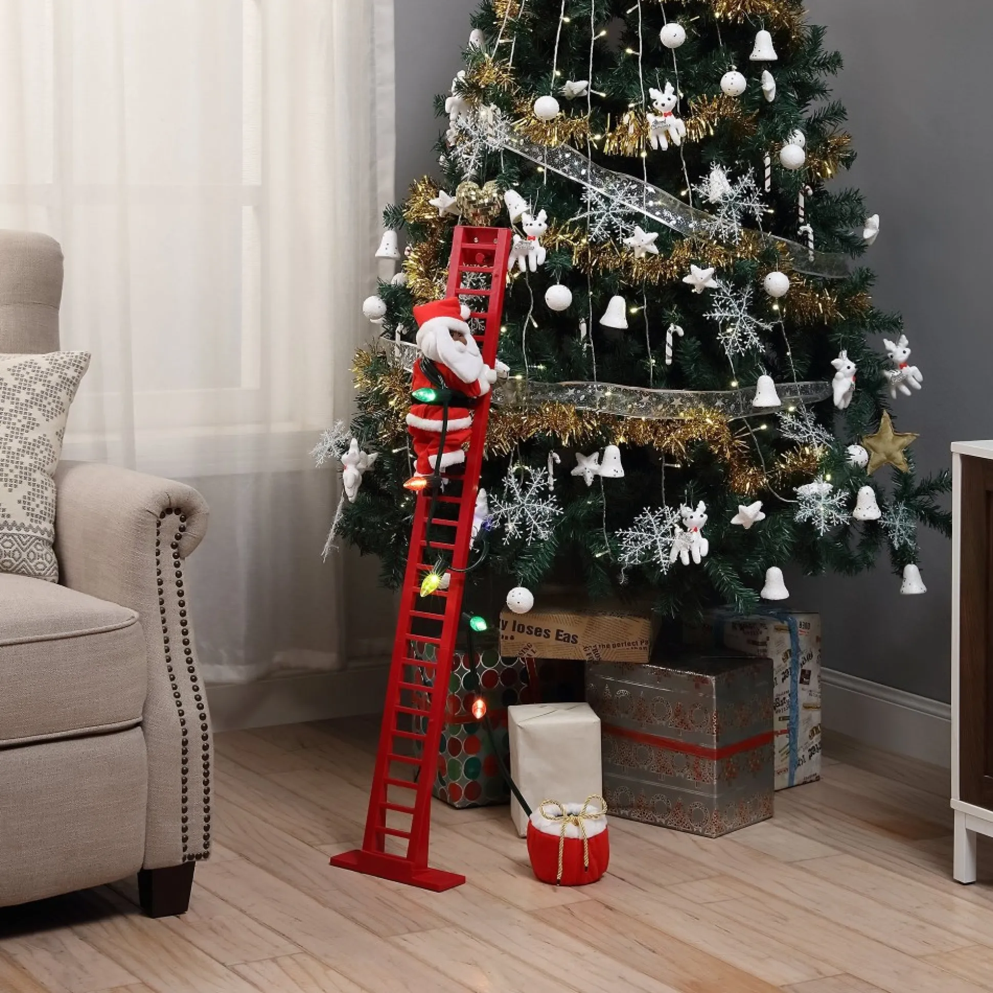 animated_super_climbing_black_santa_1-2.webp Best Mr. Christmas 43" Animated Super Climbing Black Santa