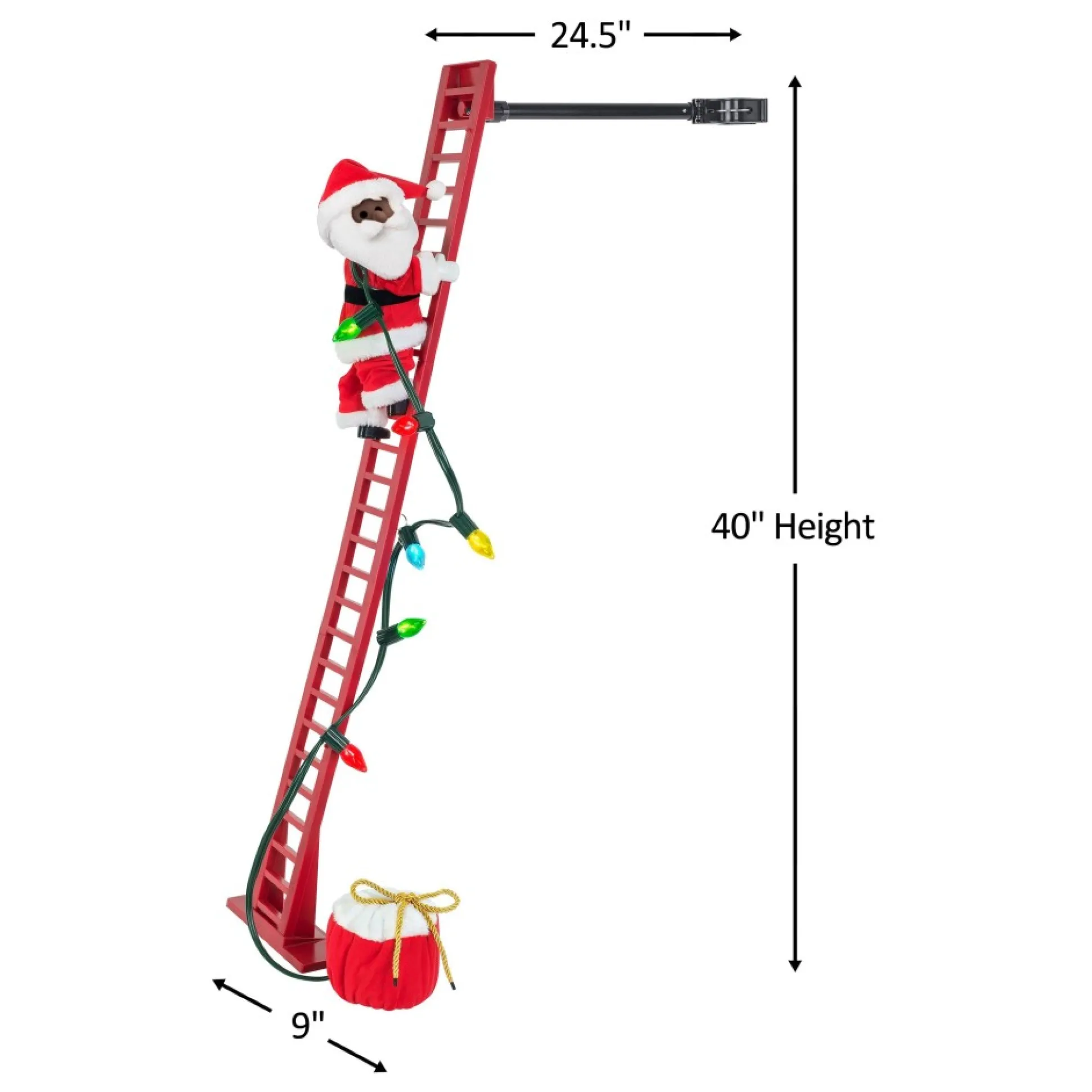 animated_super_climbing_black_santa_2-2.webp Best Mr. Christmas 43" Animated Super Climbing Black Santa