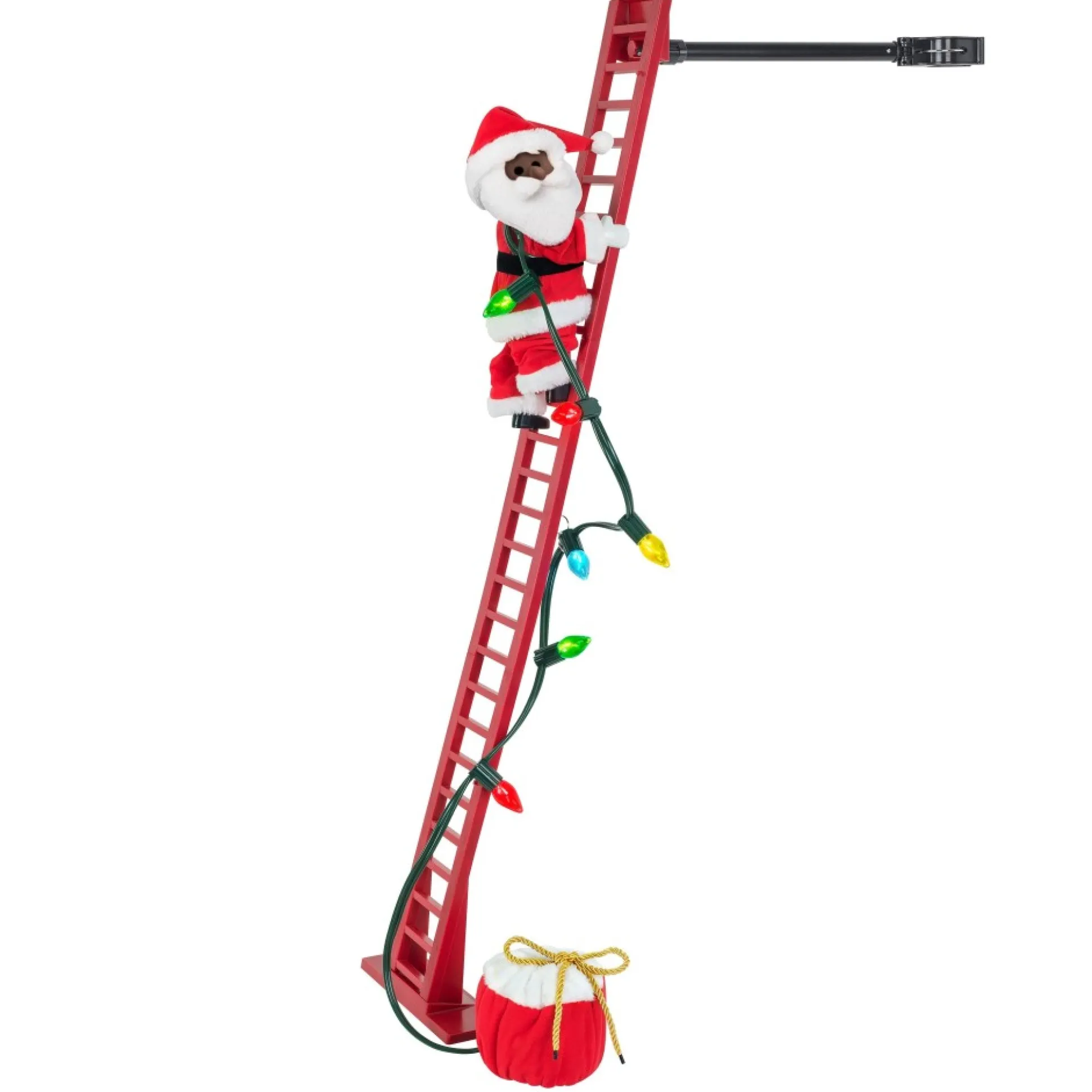 animated_super_climbing_black_santa_3-2.webp Best Mr. Christmas 43" Animated Super Climbing Black Santa