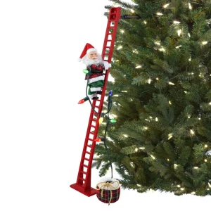 Clearance Mr. Christmas 43" Animated Super Climbing Plaid Santa