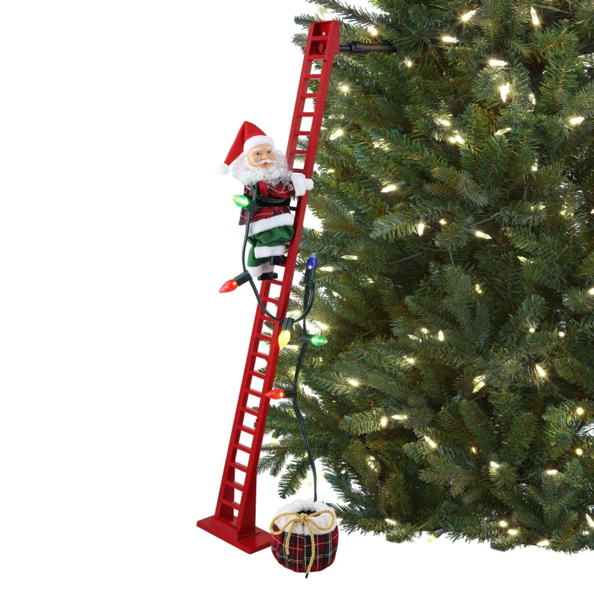 animated_super_climbing_plaid_santa_0-1.webp Clearance Mr. Christmas 43" Animated Super Climbing Plaid Santa