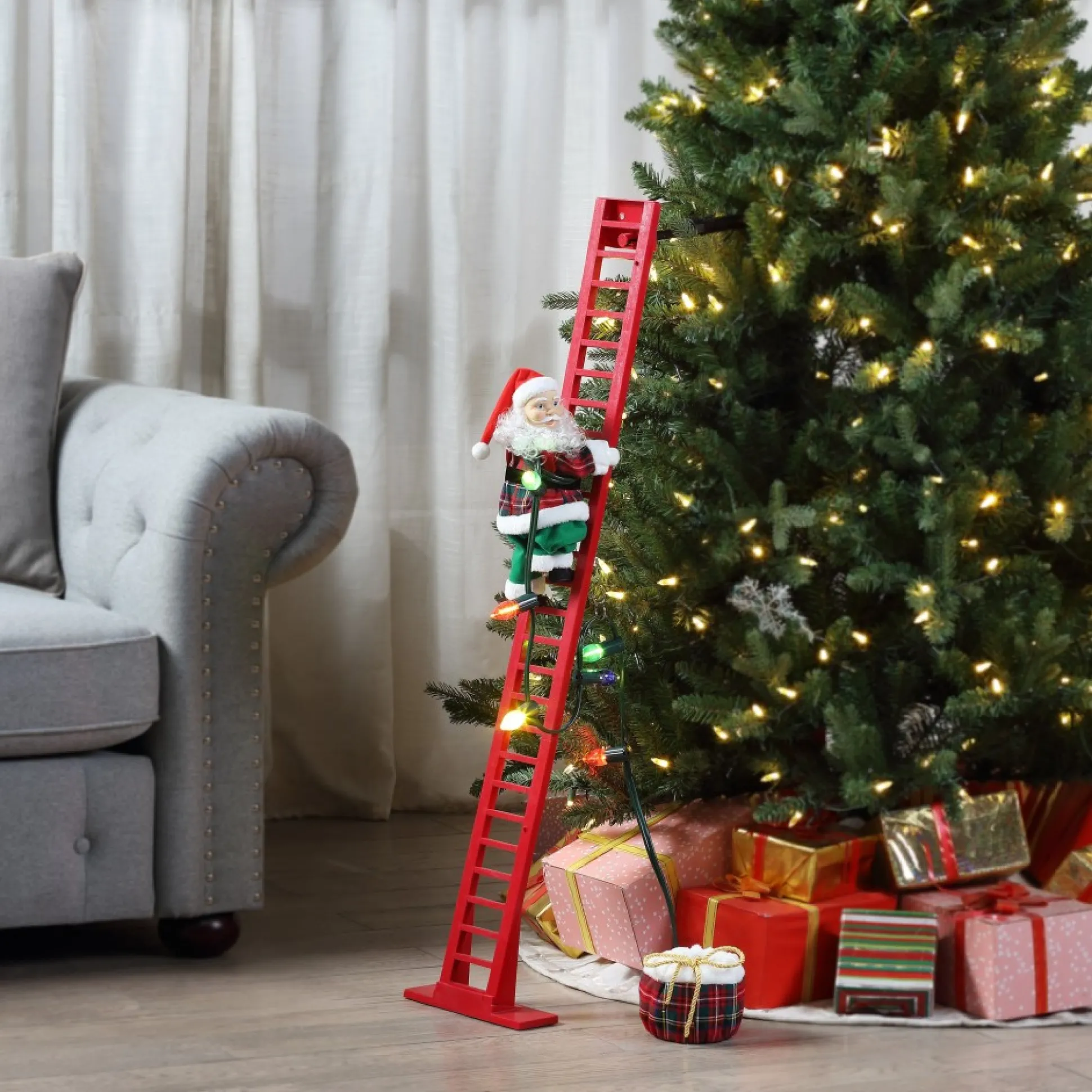 animated_super_climbing_plaid_santa_1-1.webp Clearance Mr. Christmas 43" Animated Super Climbing Plaid Santa