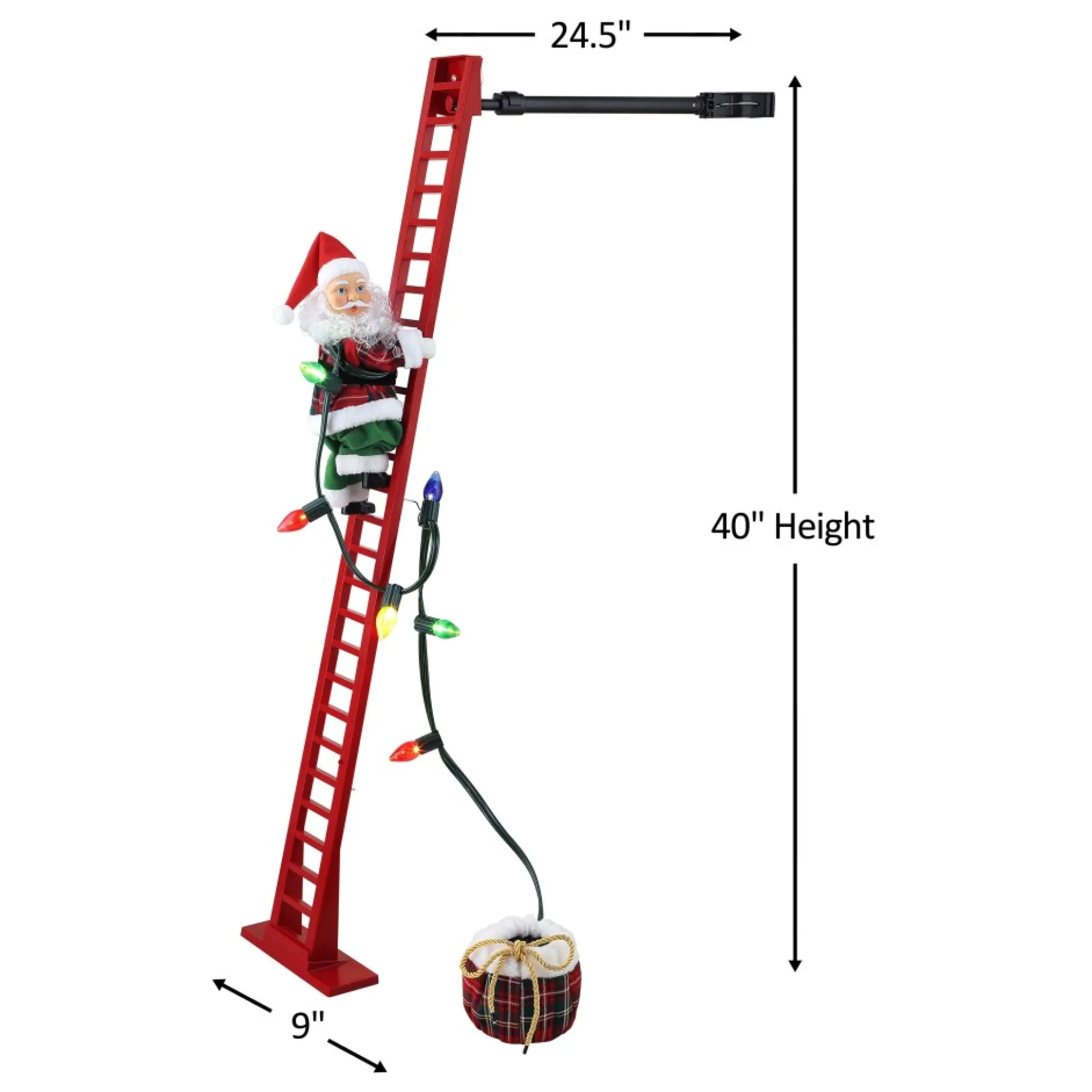 animated_super_climbing_plaid_santa_2-1.webp Clearance Mr. Christmas 43" Animated Super Climbing Plaid Santa
