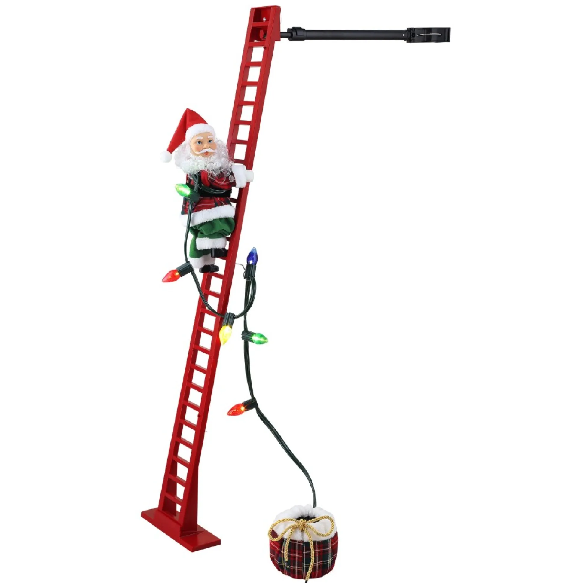 animated_super_climbing_plaid_santa_3-1.webp Clearance Mr. Christmas 43" Animated Super Climbing Plaid Santa