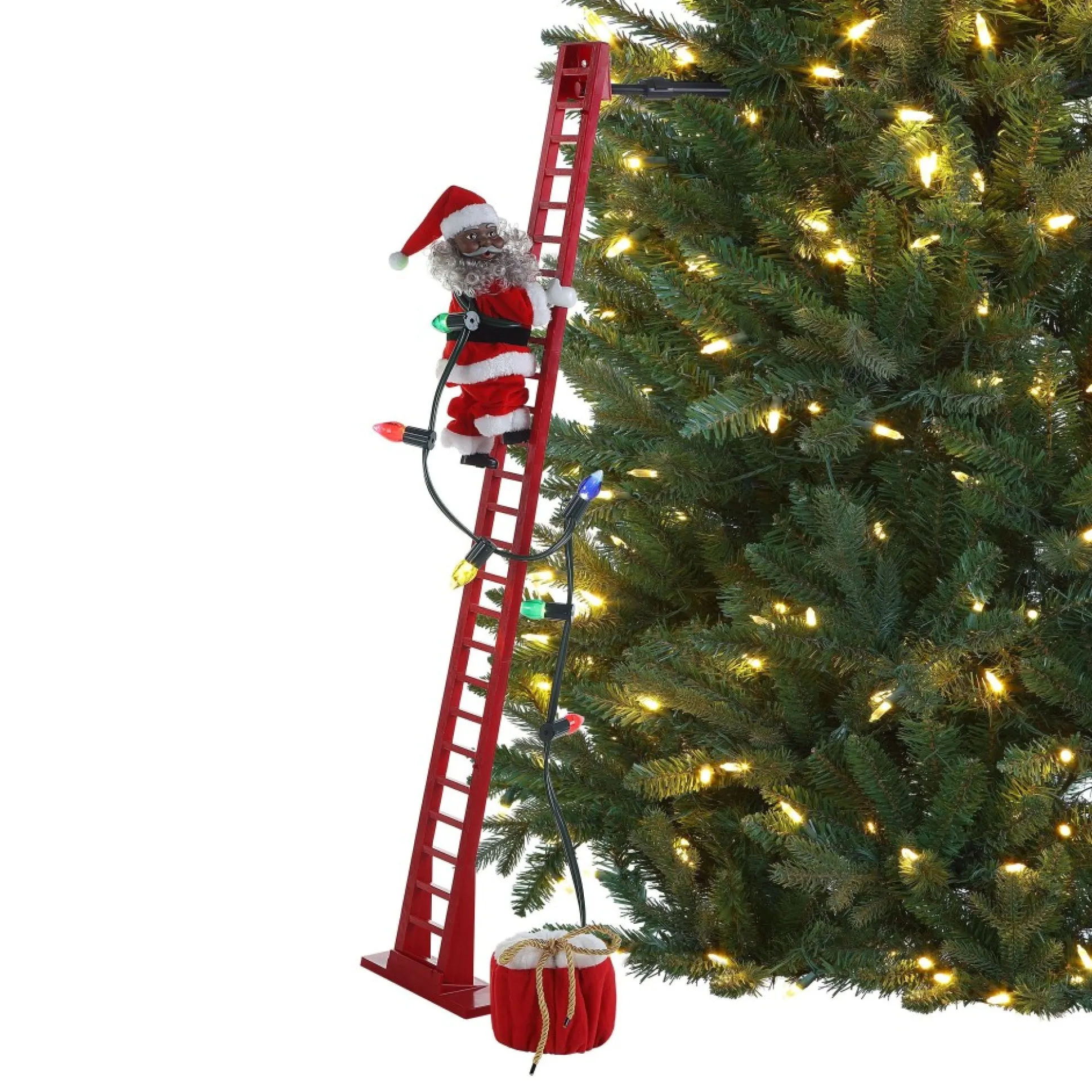 animated_super_climbing_sculpted_black_santa_0-2.webp Outlet Mr. Christmas 43" Animated Super Climbing Sculpted Black Santa
