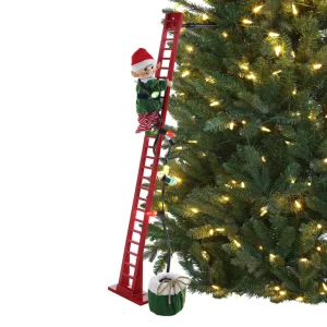 Flash Sale Mr. Christmas 43" Animated Super Climbing White Elf