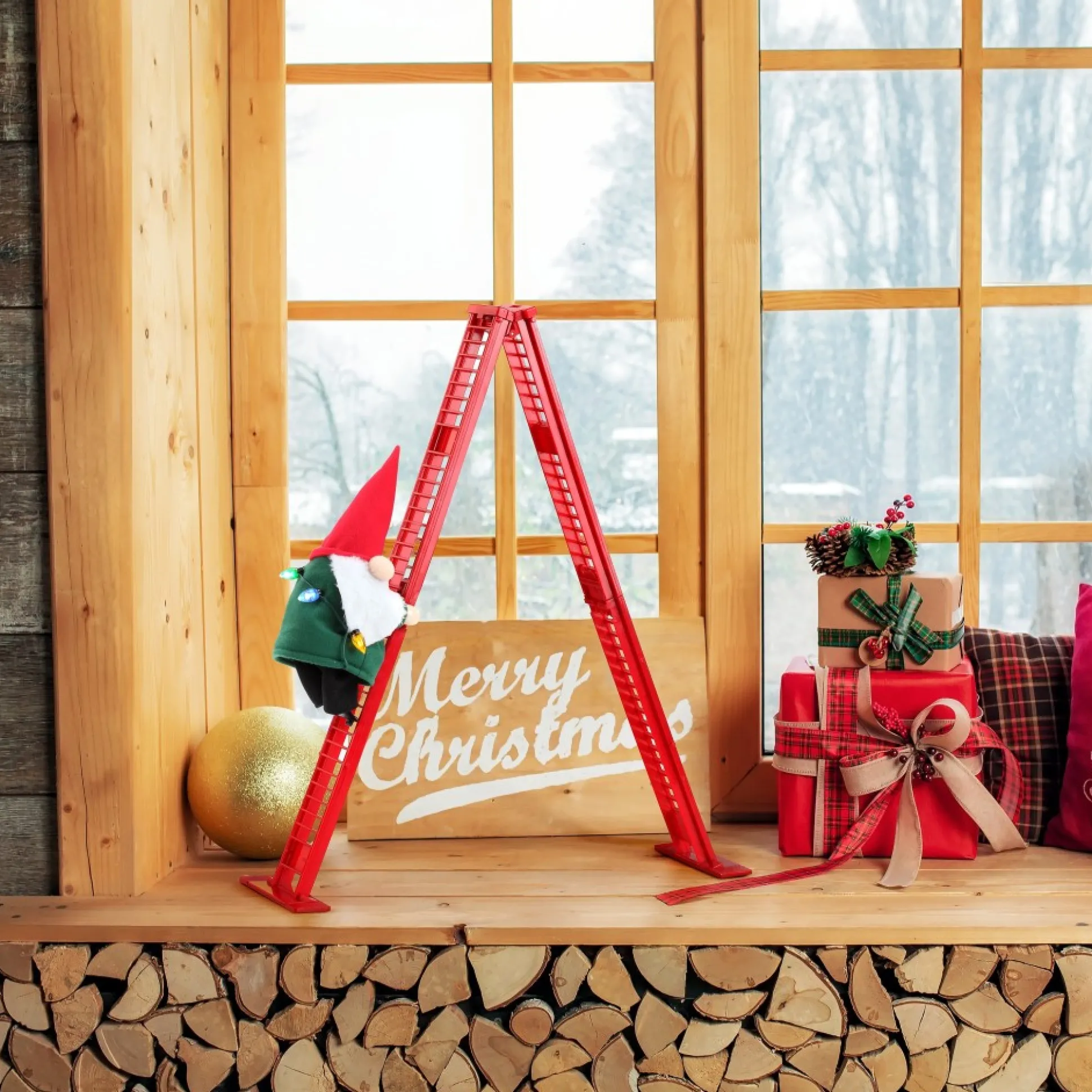 animated_tabletop_climbing_gnome_1.webp Best Sale Mr. Christmas 17" Animated Tabletop Climbing Gnome