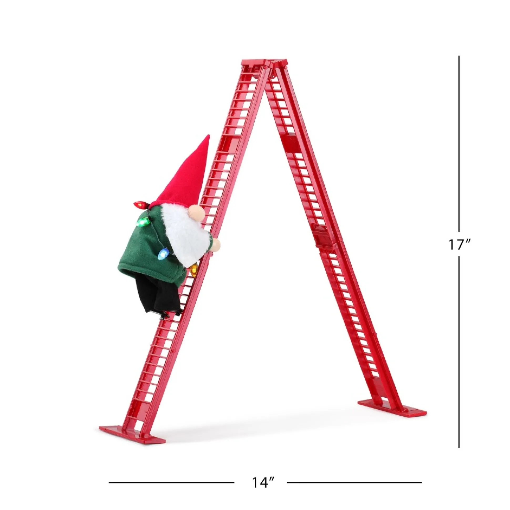 animated_tabletop_climbing_gnome_2.webp Best Sale Mr. Christmas 17" Animated Tabletop Climbing Gnome