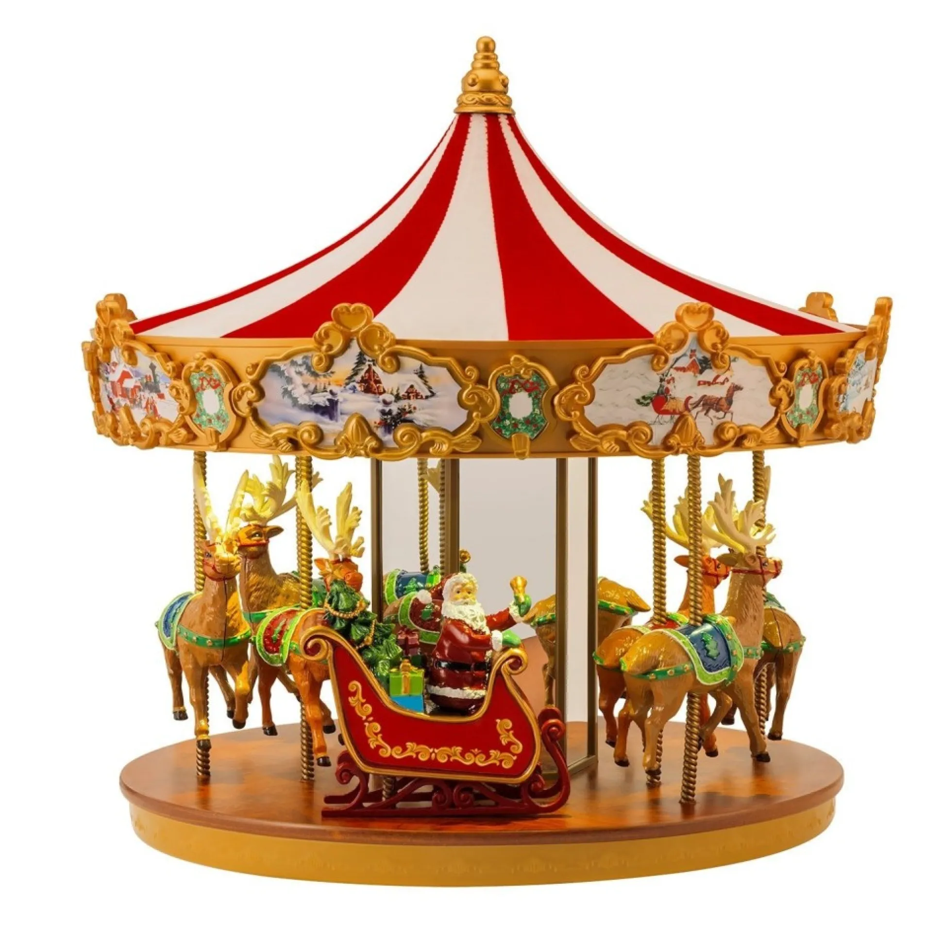animated_very_merry_carousel_0-1.webp Flash Sale Mr. Christmas 12" Animated Very Merry Carousel