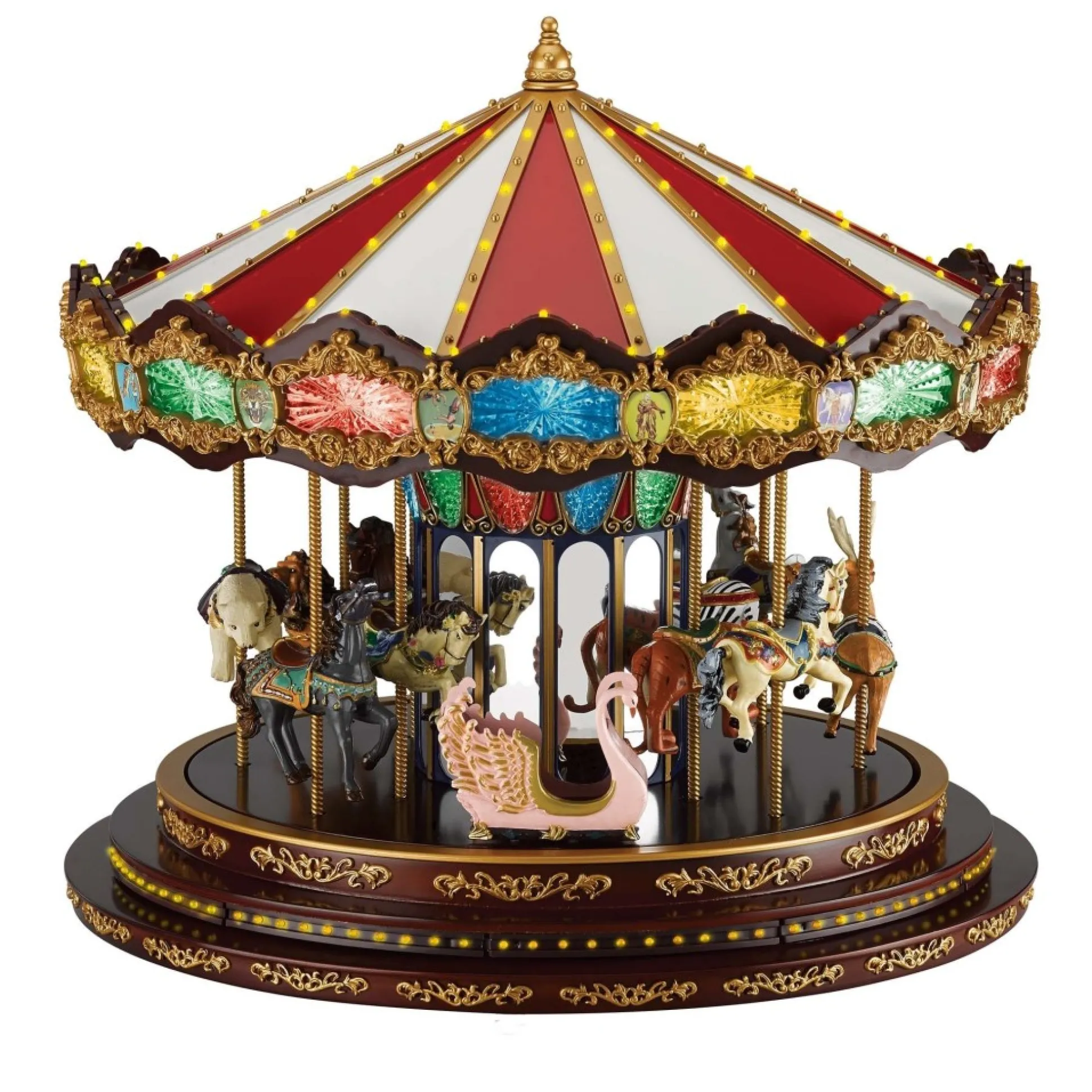 marquee_deluxe_carousel_0-1.webp Cheap Mr. Christmas 15" Marquee Deluxe Carousel
