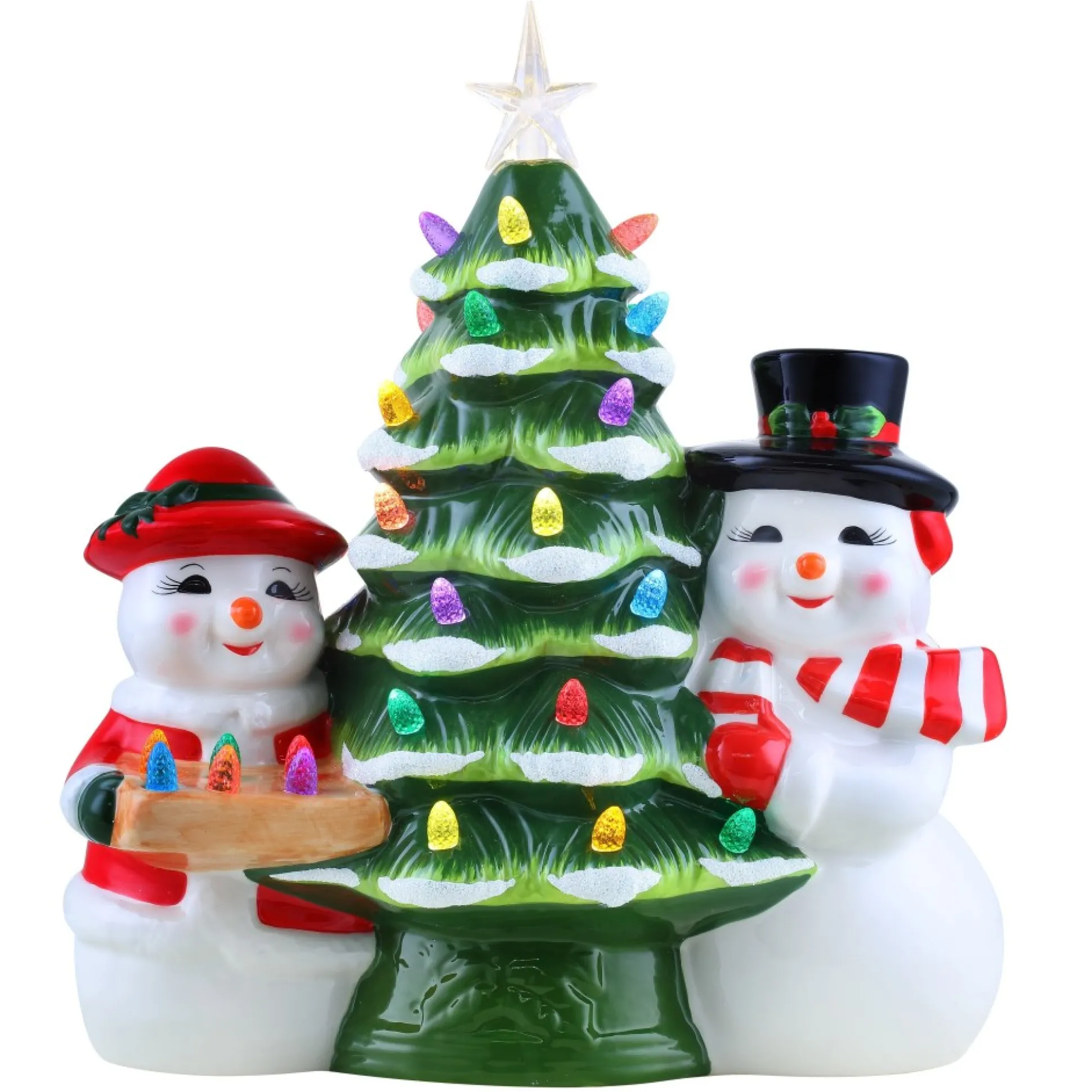 mr__mrs_snowman_nostalgic_ceramic_tree_0.webp Best Sale Mr. Christmas 12" Mr & Mrs Snowman Nostalgic Ceramic Tree