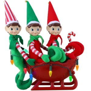 Best Sale Mr. Christmas Musical Tabletop Elves In Sleigh