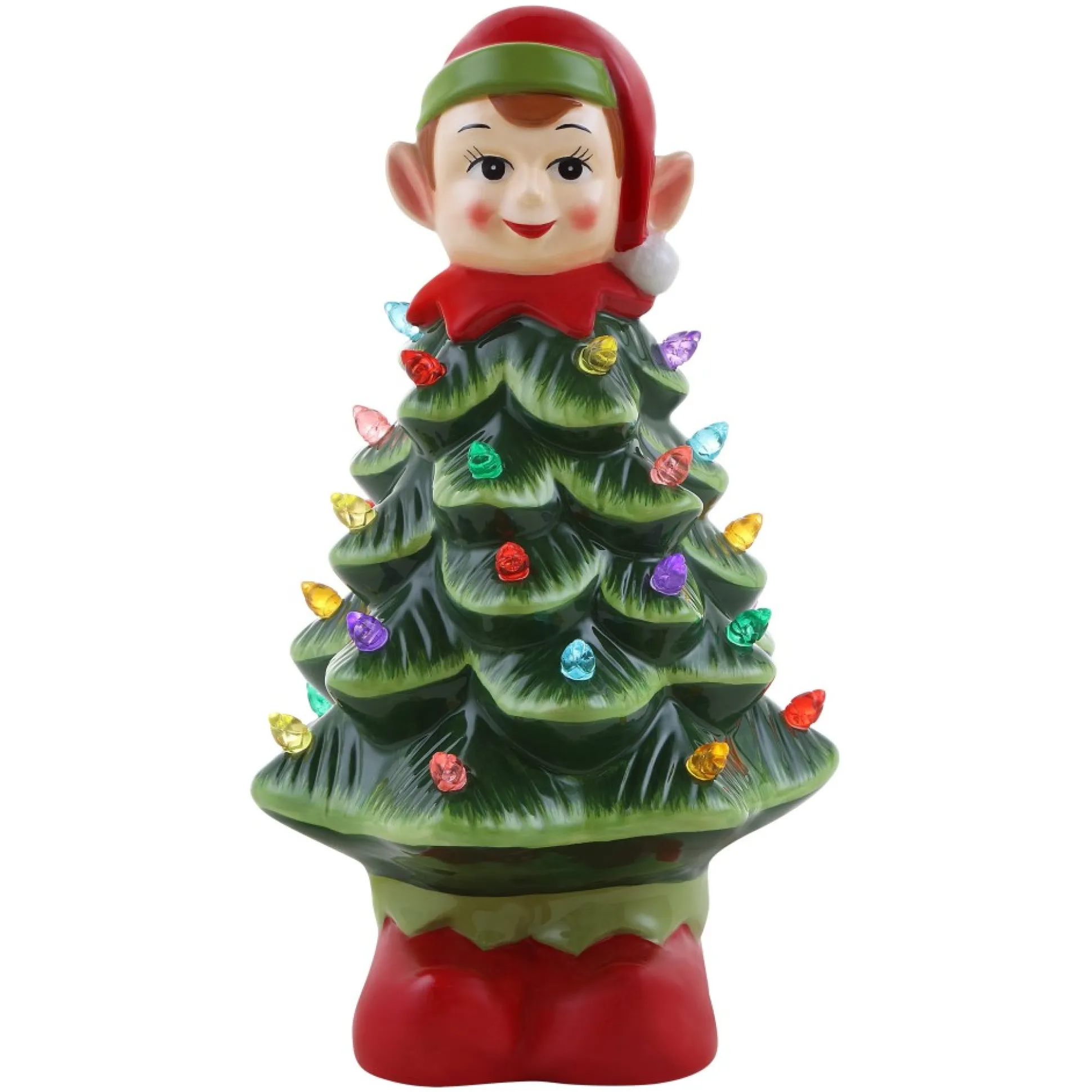 nostalgic_ceramic_elf_tree_0-1.webp Outlet Mr. Christmas 15" Nostalgic Ceramic Elf Tree