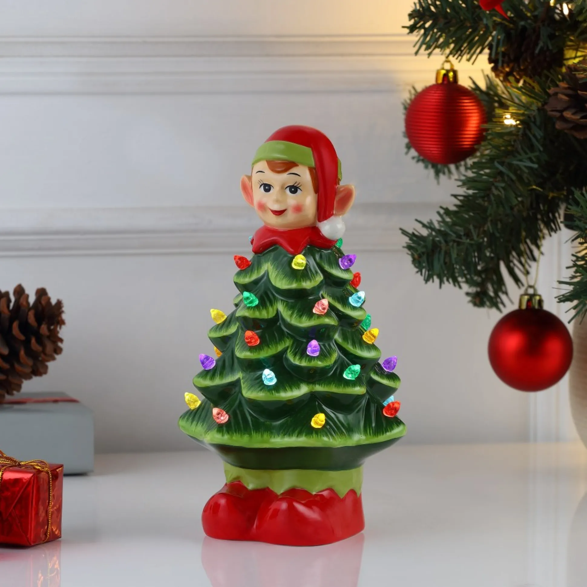 nostalgic_ceramic_elf_tree_1-1.webp Outlet Mr. Christmas 15" Nostalgic Ceramic Elf Tree