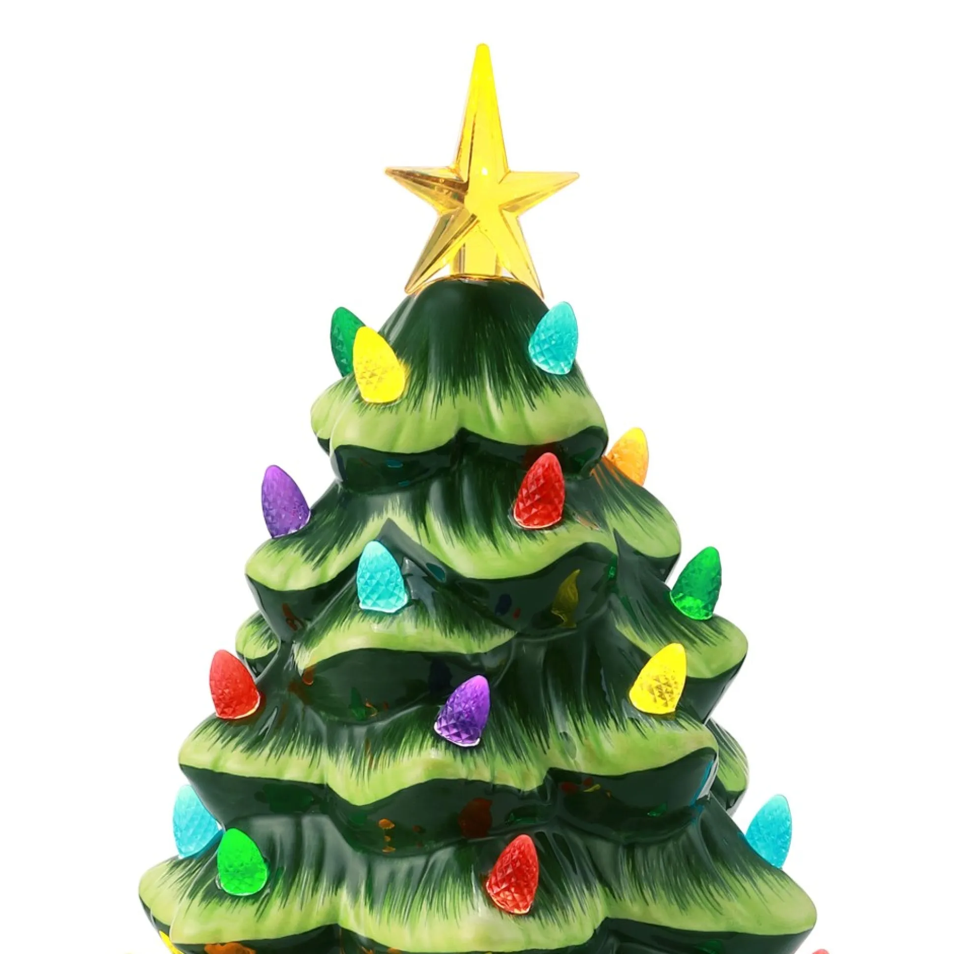 nostalgic_ceramic_tree__green_3.webp Outlet Mr. Christmas 12" Nostalgic Ceramic Tree - Green