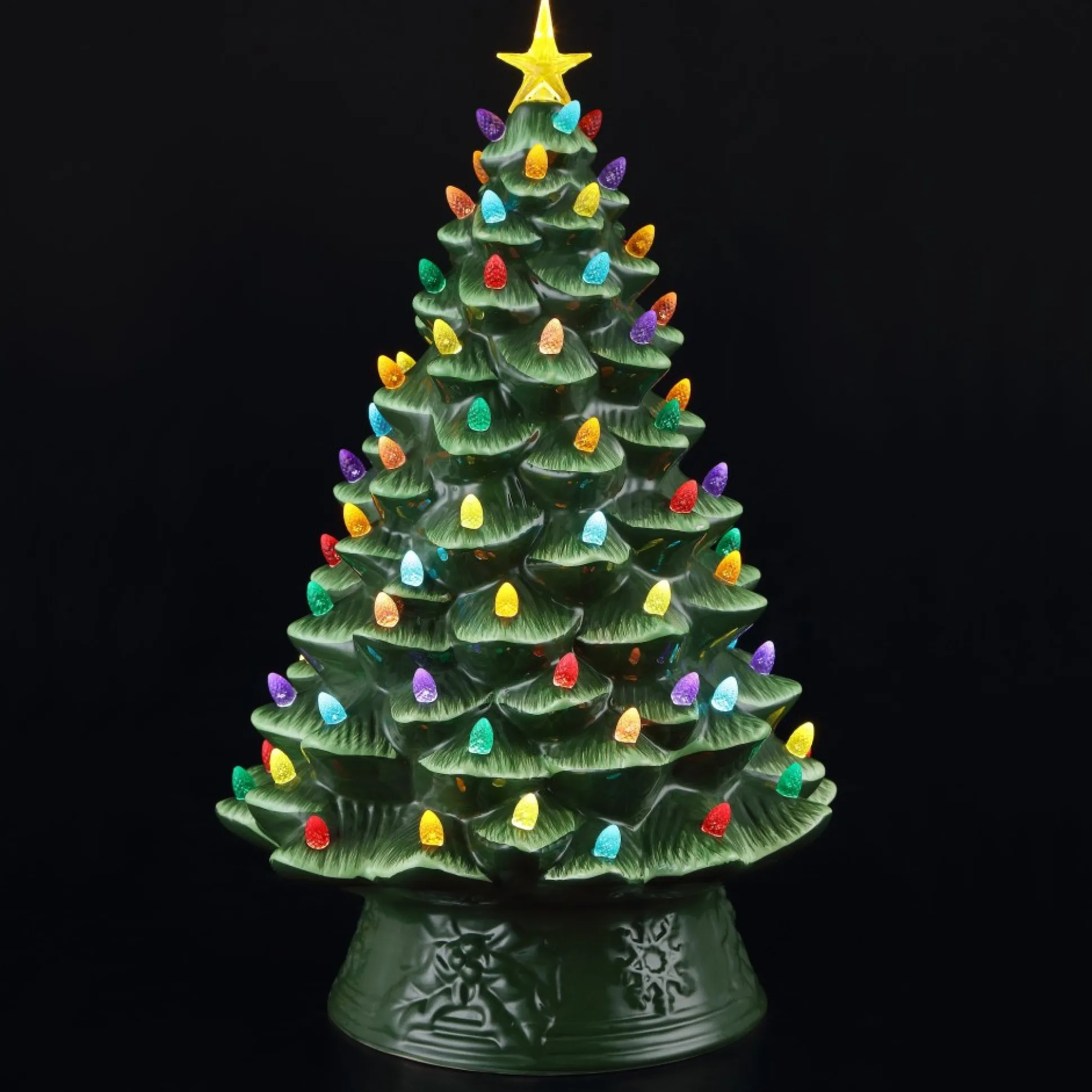 nostalgic_ceramic_tree__green_4-1.webp Outlet Mr. Christmas 18" Nostalgic Ceramic Tree - Green