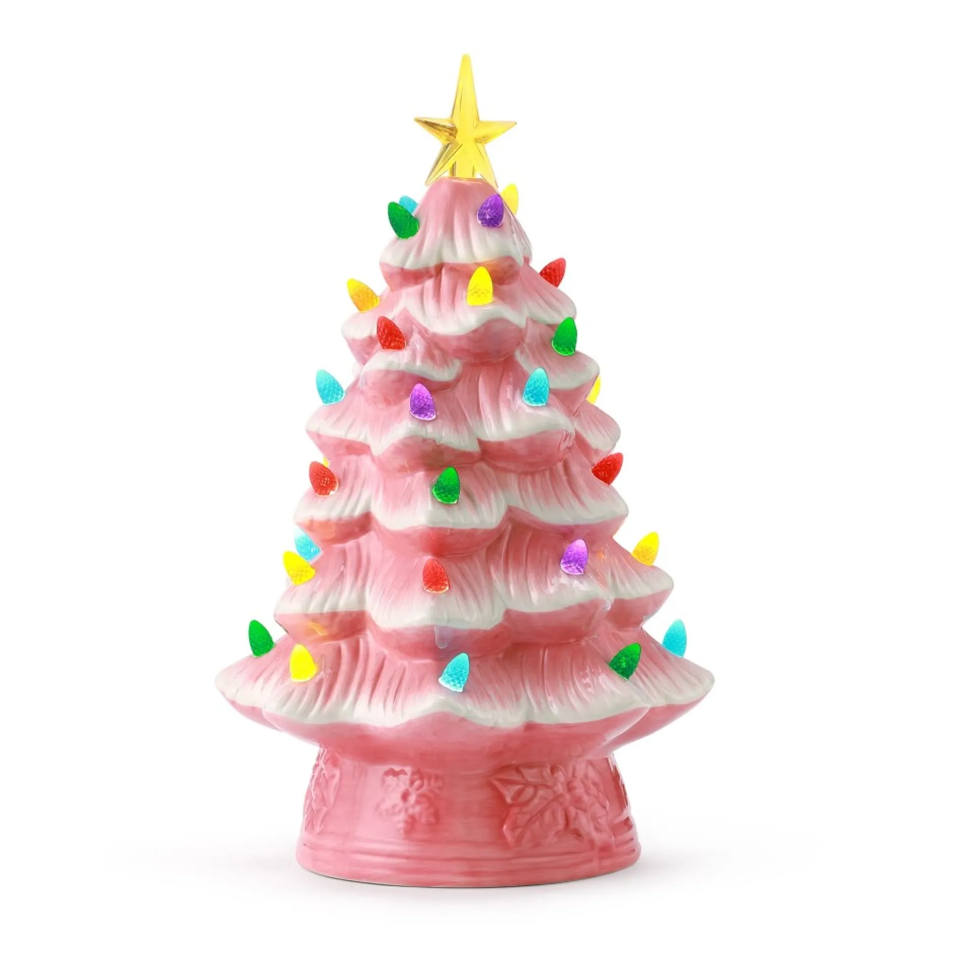 nostalgic_ceramic_tree__pink_0.webp Best Sale Mr. Christmas 12" Nostalgic Ceramic Tree - Pink