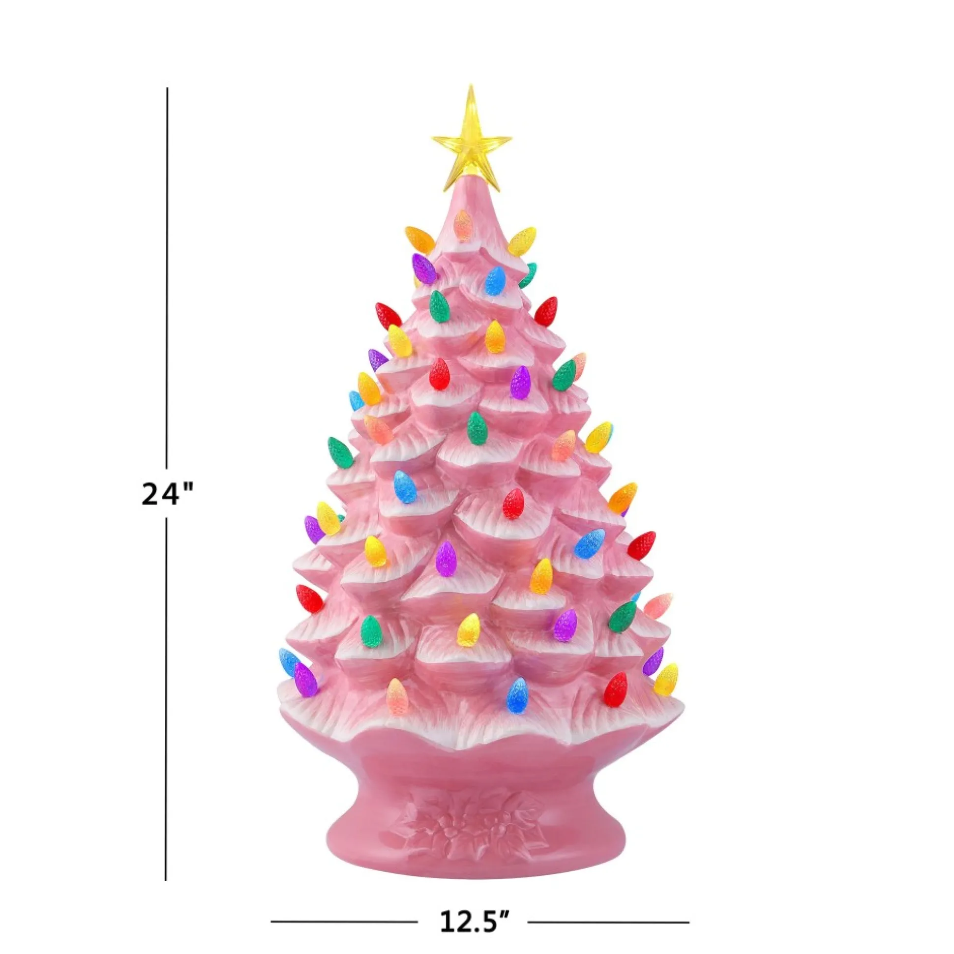 nostalgic_ceramic_tree__pink_2-2.webp New Mr. Christmas 24" Nostalgic Ceramic Tree - Pink
