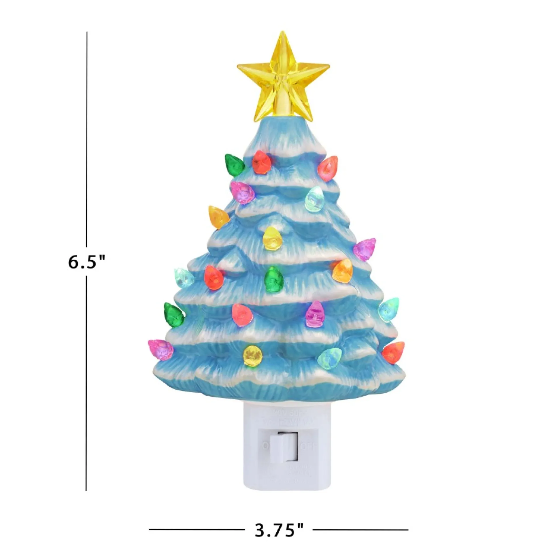 nostalgic_ceramic_tree_nightlight__blue_2.webp Outlet Mr. Christmas Nostalgic Ceramic Tree Nightlight - Blue