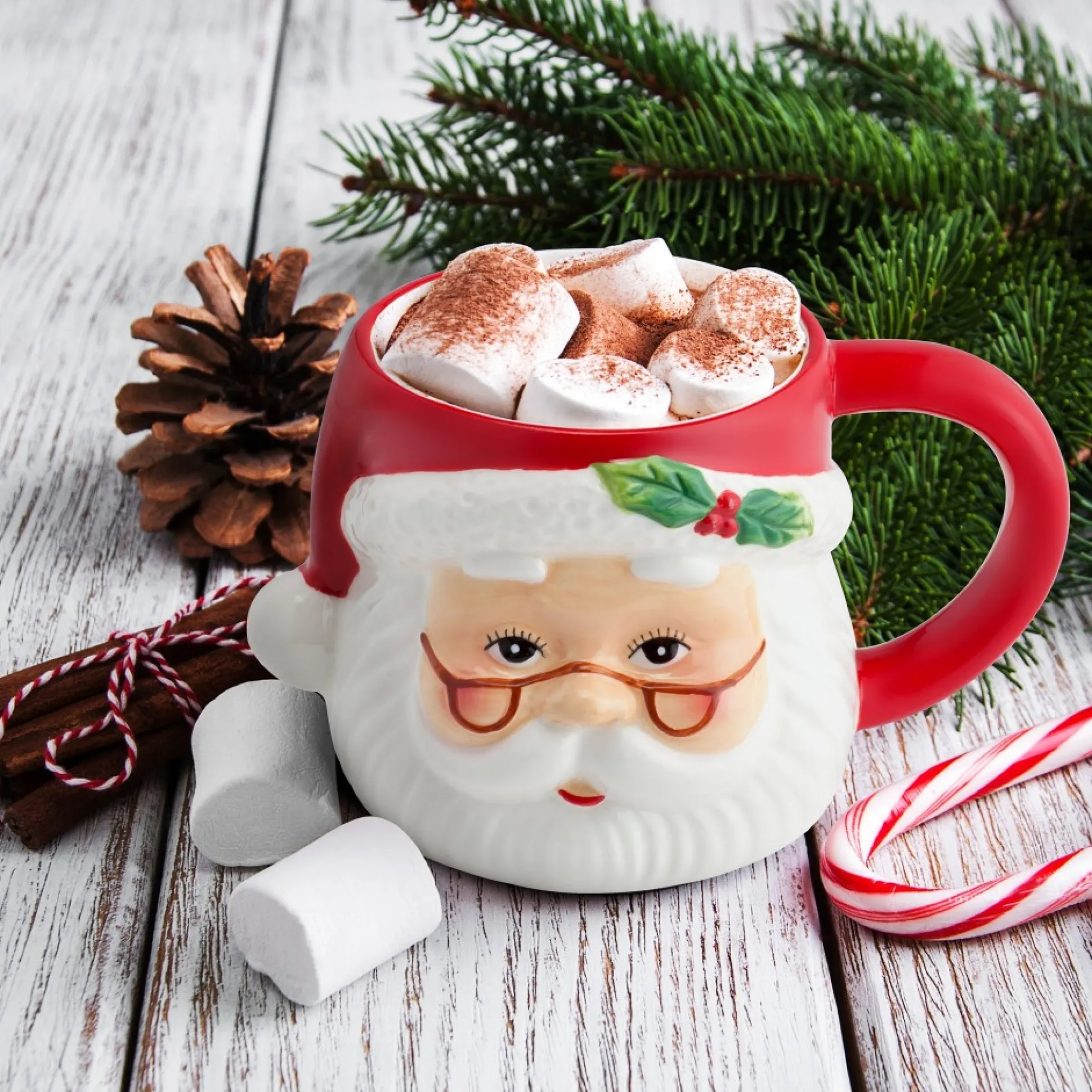 oz_nostalgic_ceramic_santa_mug_1.webp Flash Sale Mr. Christmas 16Oz Nostalgic Ceramic Santa Mug