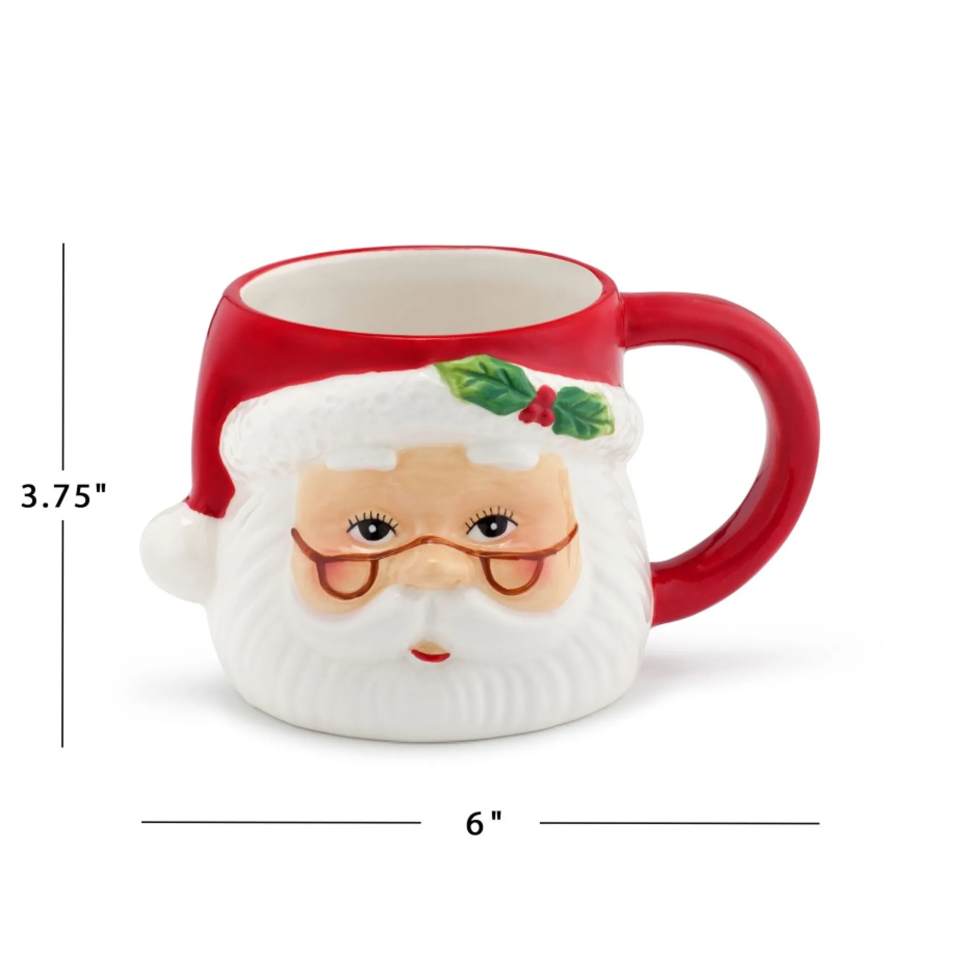 oz_nostalgic_ceramic_santa_mug_2.webp Flash Sale Mr. Christmas 16Oz Nostalgic Ceramic Santa Mug
