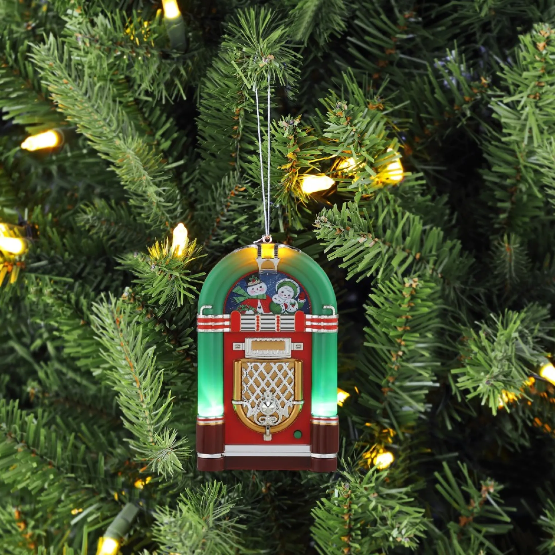 retro_jukebox_ornament__green_1-1.webp Clearance Mr. Christmas 4.9" Retro Jukebox Ornament - Green