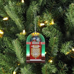 Fashion Mr. Christmas 4.9" Retro Jukebox Ornament - Green