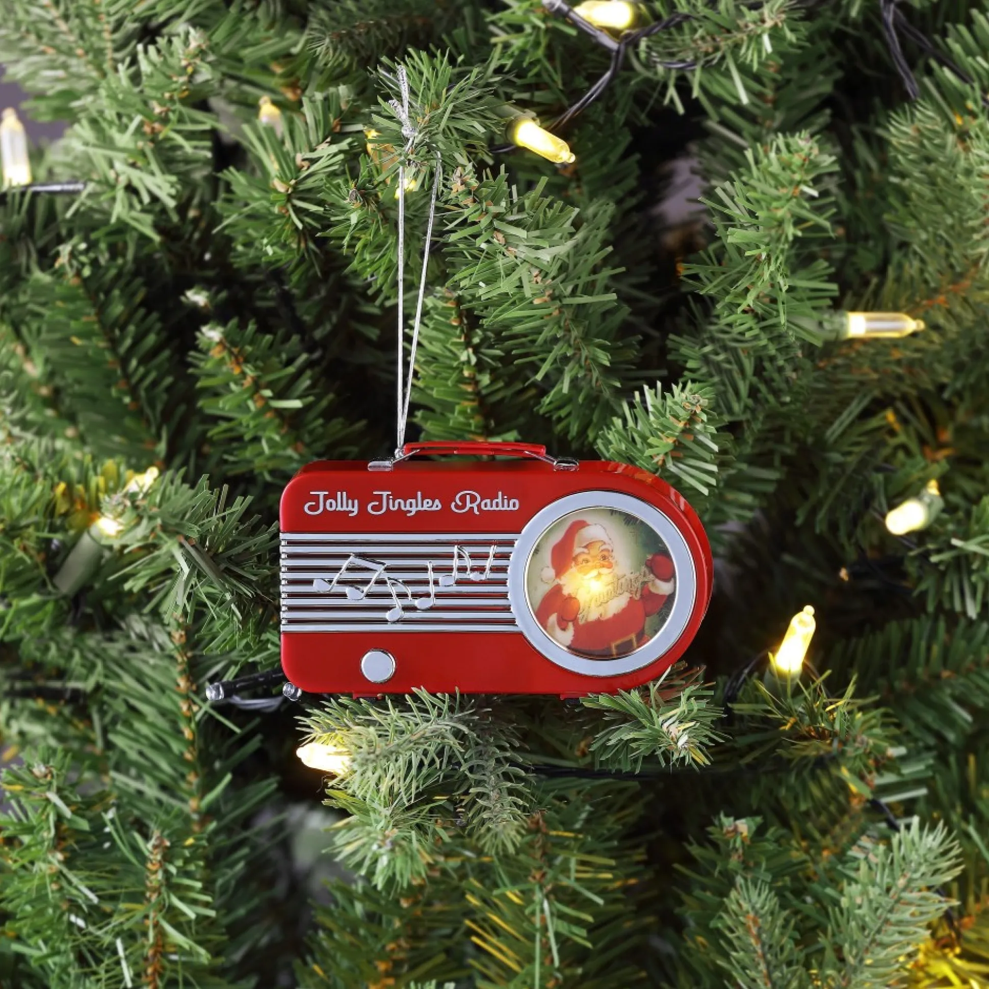 retro_radio_ornament__red_1-1.webp Best Mr. Christmas 4.75" Retro Radio Ornament - Red