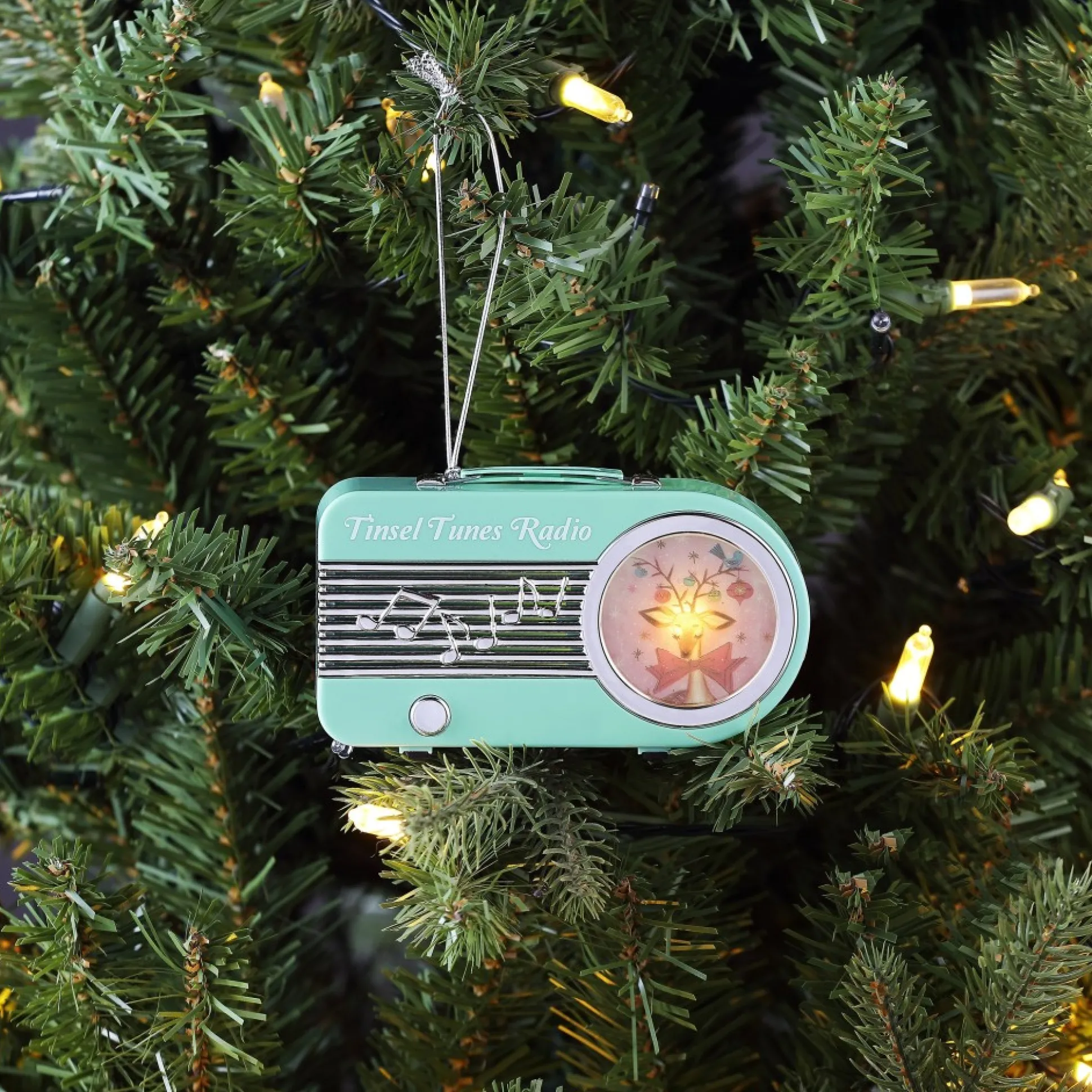 retro_radio_ornament__teal_1.webp New Mr. Christmas 4.75" Retro Radio Ornament - Teal